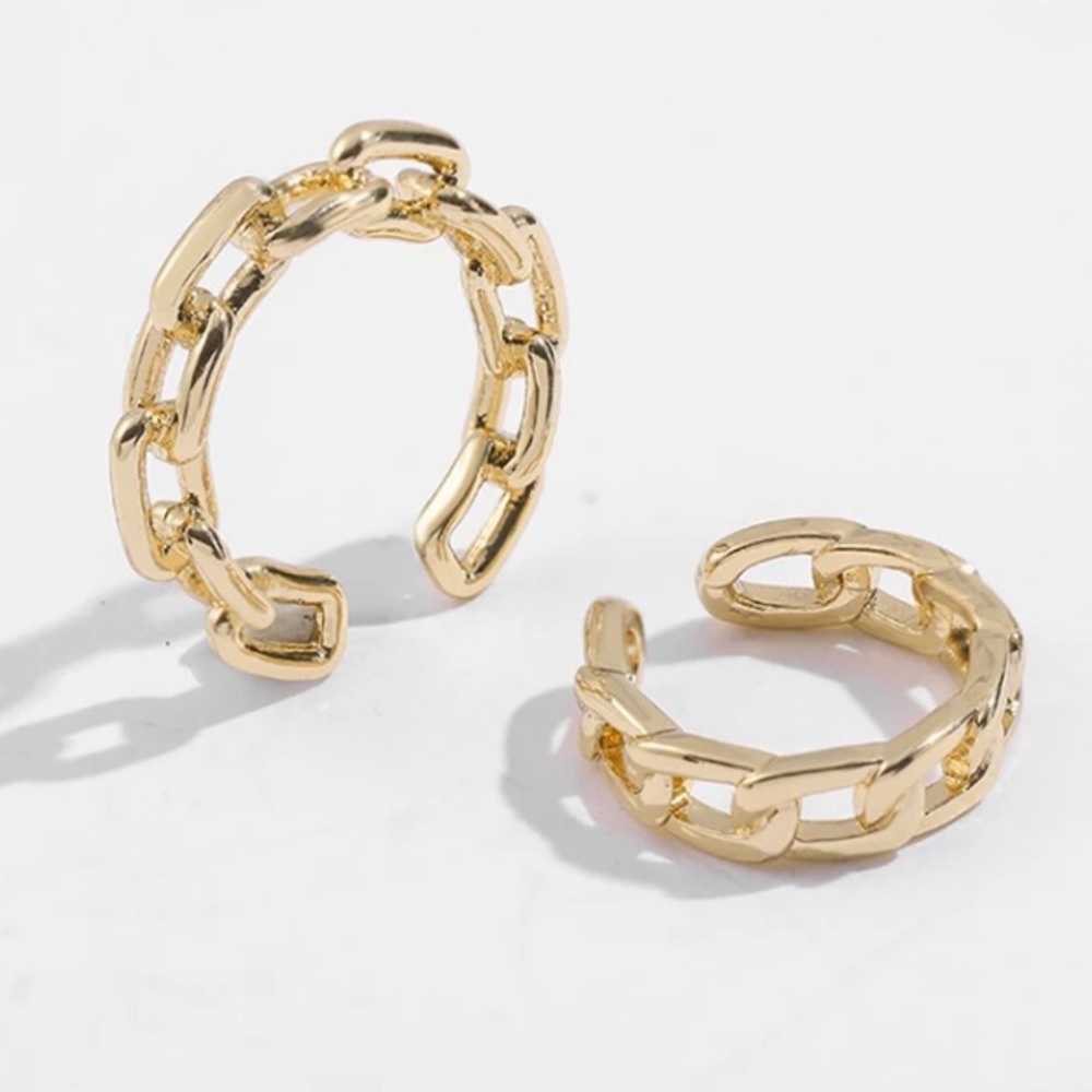 Michel Curb Chain Link Ear Cuffs!